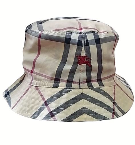 ebay burberry rain hat|Burberry technical check hat.